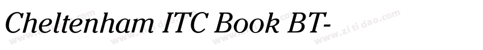 Cheltenham ITC Book BT字体转换
